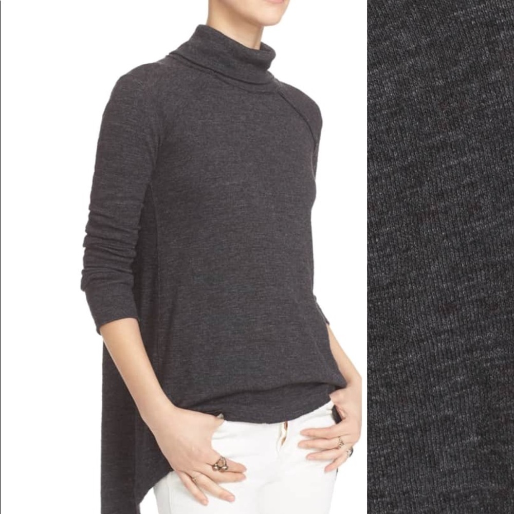 Free people split back sweater size M